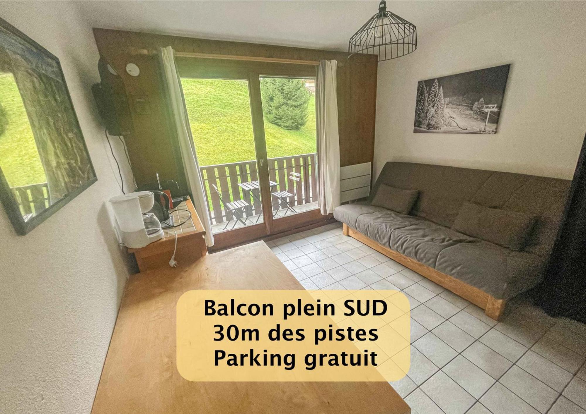 Joli Studio 4 Pers 30M Des Pistes Balcon Plein Sud Au Pieds Des Pistes B27- Draps Non Compris Saint-Jean-dʼAulps Dış mekan fotoğraf